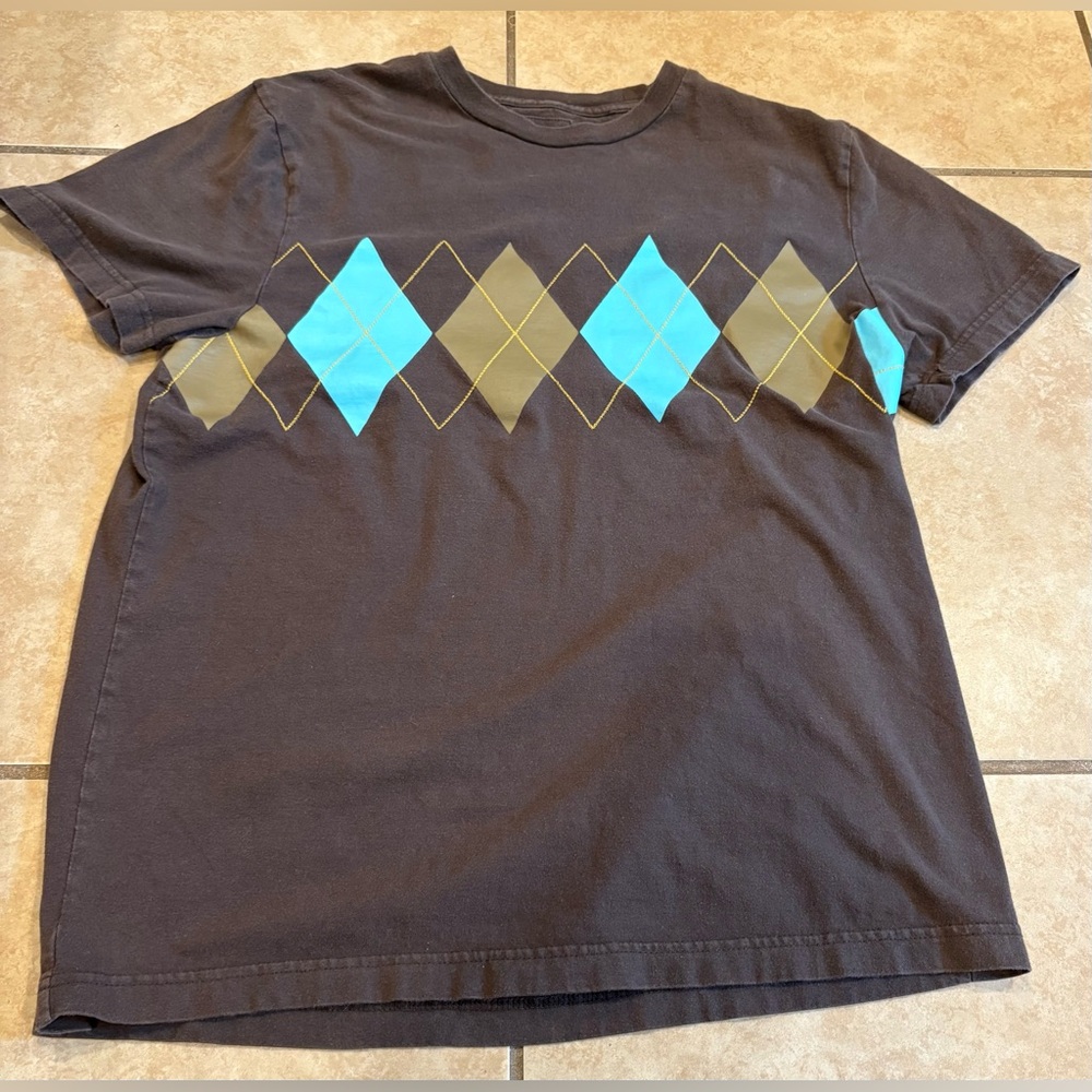 Old Navy Brown Short Sleeve T Shirt. Size: Large